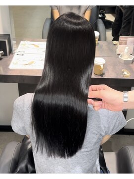 ワン バイ ジエクト(One by The Ect) 韓国式髪質改善カラー艶々美髪透明感ダークグレージュ