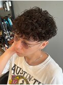 熊本 スペインカール フェード ツーブロック スパイラル