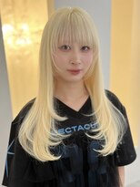 アルファバイオリカ(ALPHA by ORIKA)&nbsp;羽エクステでブロンドロングに♪