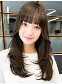 【艶感オルチャンヘア】韓国レイヤー巻き髪大人可愛い小顔カール