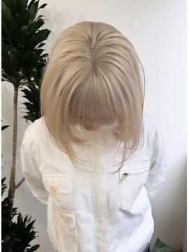 ニコ トウキョウ 渋谷(nico TOKYO) ホワイトブロンド/ダブルカラー/ケアブリーチ/ハイトーンボブ