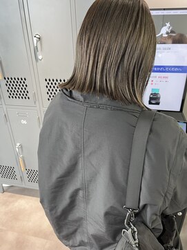 カンゴールサロン 郡山ノース(KANGOL) #切りっぱなしボブ#寒色カラー