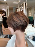 ●杉浦イメチェン外ハネボブ美髪ワイドバングレイヤーショート13