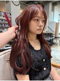 暖色カラーレッドブラウンピンクブラウンピンクレッドカラー
