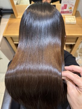 ジーナ 船橋(Zina) 髪質改善＊ロングレイヤーグレーベージュ＊美髪【Zina船橋】