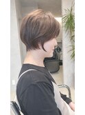 メリハリの効いたショートボブ