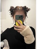 ツインお団子ヘア
