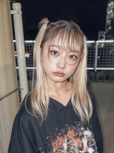 透明感×ツヤ感◎ダメージを抑えた【ハイトーンカラー】