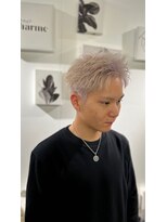 メンズサロン キング 心斎橋店(Men’s salon K!ng) ホワイトメッシュ/ツイスト/ツイスパ/パーマ/メンズ/眉毛/心斎橋