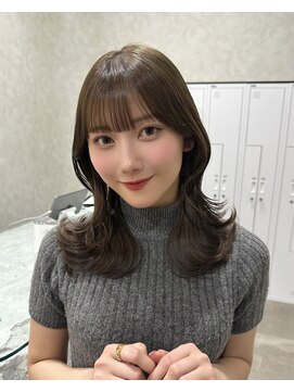 メラク(Merak) 大人可愛い×透明感カラー小顔レイヤーロング【20～40代】