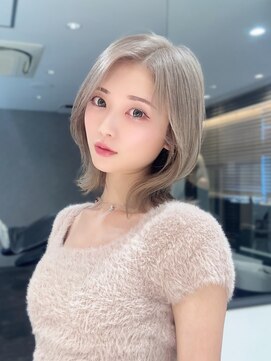 アスター 天神大名店(Aster) 小顔に見えるトレンドヘア/黒髪/オリーブグレー/ココアベージュ