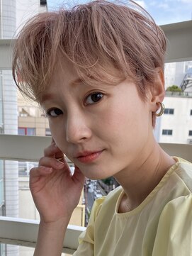 テクネ 天神大名(techne) 天神大名ミルクティーベージュダブルカラーケアブリーチショート