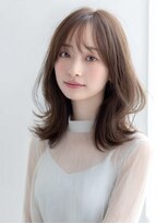 ダル 渋谷/表参道(DAL.)&nbsp;顔周りカットハッシュカットダークブラウンワンホンレイヤー韓国