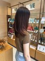 ヒアカアヴェダ 東京ガーデンテラス店(Heaka AVEDA)&nbsp;艶赤髪ナチュラルレイヤー