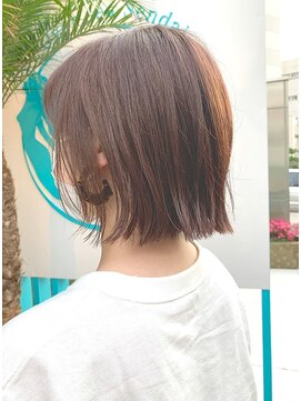 ヘアーメイクオズ(hair make O/S) 人気のトレンド☆切りっぱなしボブ
