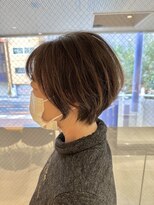 アイディール 心斎橋店(:ideal) 20代30代40代小顔ひし形ショートボブ