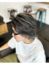 ニッチ(NICHE)&nbsp;【NICHE HAIR】【西鎌倉】白髪ぼかしハイライトカラー