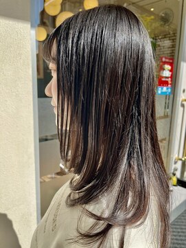 バサ 久米川店(BASSA) 大人顔周りロングレイヤー/質感再生カラー