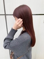 ジーナ セントラル銀座(Zina)&nbsp;ツヤ感カラー＊髪質改善＊レッドブラウン【ZinaCENTRAL】