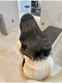 イメチェンハッシュカットフルバング似合わせレッドブラウン