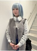 ブルー×水色