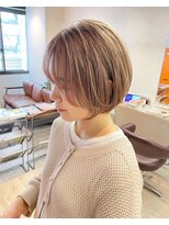 シャンプーボーイ 佐賀(SHAMPOO BOY)&nbsp;ブリーチ1回ベージュカラーボブ