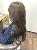 ロング＊ブリーチなし明るめグレージュ