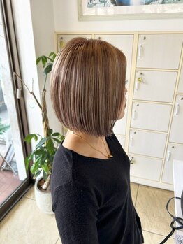 ヘアアートパーリオ 飾磨店(hair art PALIO)の写真/話題のFIBREPLEX取扱い【カット＋カラー＋TOKIOTr¥13000】ダメージレスで叶う艶感たっぷりの色味へ♪