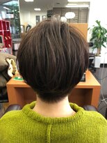 ファイン 美容室 深川店(FINE)&nbsp;20代30代ミニボブココアブラウン小顔美肌ストレート丸み