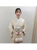 訪問着着つけとヘアセット