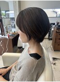 ショートボブ襟足スッキリ大人キレイショートボブ20代30代40代