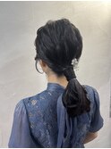 ねじねじローポニー ヘアセット エジリ