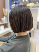 大人丸みボブ♪