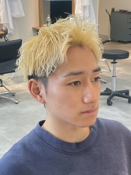 クリアバイフォレスト 流山おおたかの森(Clear by Forest.) スパイキーショート×ブロンド/\18500/Naoki