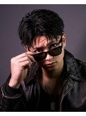 フェザーショート　ニュアンスパーマ　センターパート　毛流れ