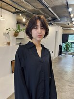 ヒュージ 表参道(huge)&nbsp;ショートボブ/レイヤーボブ/ニュアンスパーマ/顔周り/20代30代