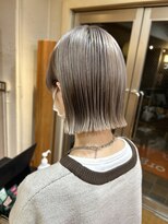 オーガニックマインド 坂戸 鶴ヶ島(organic+mind)&nbsp;大人可愛い大人美人くすみカラーアッシュグレーベージュ