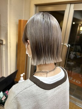 オーガニックマインド 坂戸 鶴ヶ島(organic+mind) 大人可愛い大人美人くすみカラーアッシュグレーベージュ