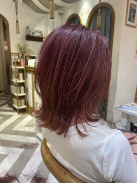 ロンドアベニール 北千住(Lond avenir) くびれヘア/顔周り/韓国/レイヤーカット/黒髪/ミディアム北千住