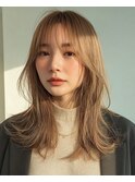 顔周り/レイヤーカット/ブリーチなし/韓国レイヤー/前髪カット