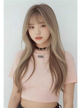 プライズ 所沢プロぺ通り店(prize) 秋映え◎ブリーチカラーハイトーンロング透明感グレージュ所沢