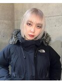 ボブ/ハイトーンボブ/ホワイトカラー