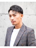 ビジネスショート　スパイラル　かき上げ　鹿児島メンズ