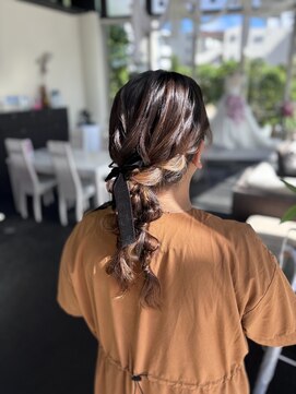 ヘアセット専門サロン by OKINAWA WATABE WEDDING 那覇店 ツイン編みおろし