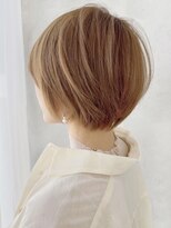 セイドット オモテサンドウ(Say. omotesando) Say.レイヤーショートショートボブヘーゼルグレージュブリーチ