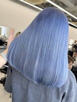 エゴル ナゴヤサカエ(ENGOL NAGOYA SAKAE)&nbsp;新美蓮/ハイトーン/ブルーカラー/ブリーチ/青髪