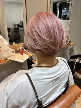 リアン 綱島(Lien) ケアブリーチ/カット/くすみピンク/スモーキーカラー/127