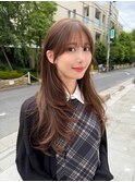 ナチュラル小顔前髪あり後れ毛サイドバング結べるボブくびれヘア