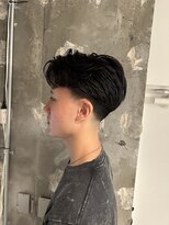 アカ(ACA)&nbsp;ニュアンスパーマテーパーフェード札幌大通りメンズ美容室