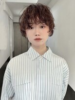トリッカ 銀座(tricca)&nbsp;ショートパーマ／ニュアンスパーマ/顔まわり/ショートボブ